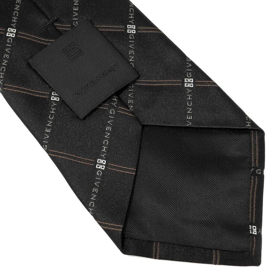 並行輸入 ジバンシイ ネクタイ GIVENCHY シルク J5912 001メンズ ブラック 黒 ブラウン系 | GIVENCHY | 07