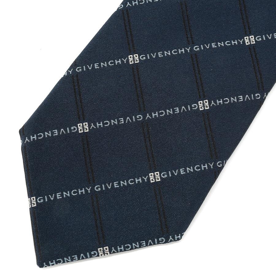 並行輸入 ジバンシイ ネクタイ GIVENCHY シルク J5912 002メンズ ネイビー 紺 | GIVENCHY | 01