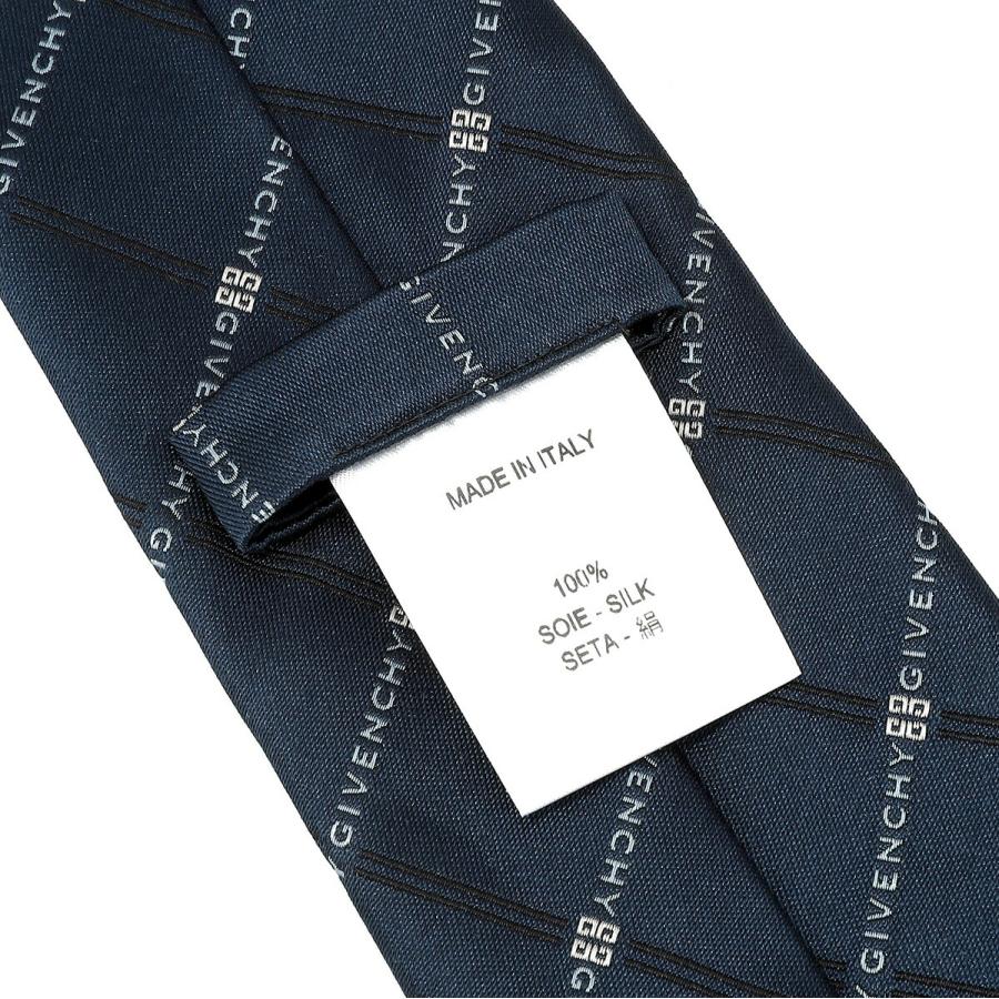 並行輸入 ジバンシイ ネクタイ GIVENCHY シルク J5912 002メンズ ネイビー 紺 | GIVENCHY | 06