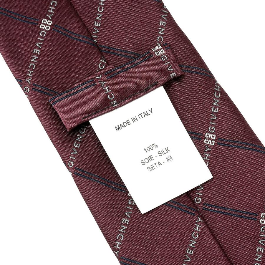 並行輸入 ジバンシイ ネクタイ GIVENCHY シルク J5912 005メンズ ダークレッド 赤系 | GIVENCHY | 06