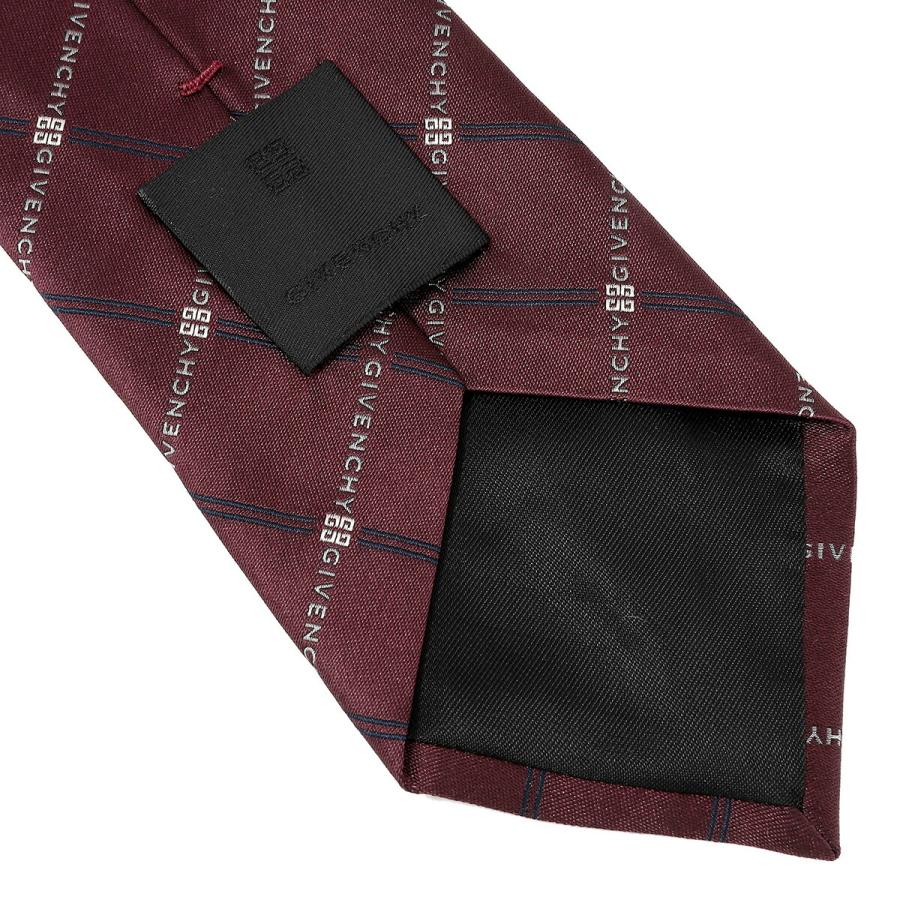 並行輸入 ジバンシイ ネクタイ GIVENCHY シルク J5912 005メンズ ダークレッド 赤系 | GIVENCHY | 07