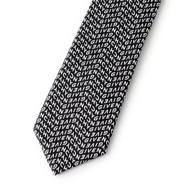 並行輸入 ジバンシイ ネクタイ GIVENCHY シルク SM803 1メンズ ブラック 黒 | GIVENCHY | 01