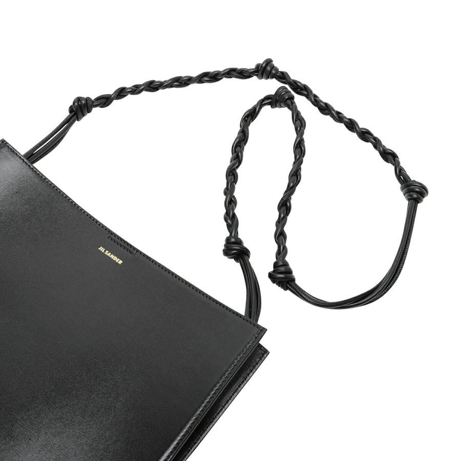 【美品】 ジルサンダー ショルダー コンパクト タングル エンボス 黒 ポーチ JIL SANDER Jil Sander ジルサンダー TANGLE Shoulder Bag