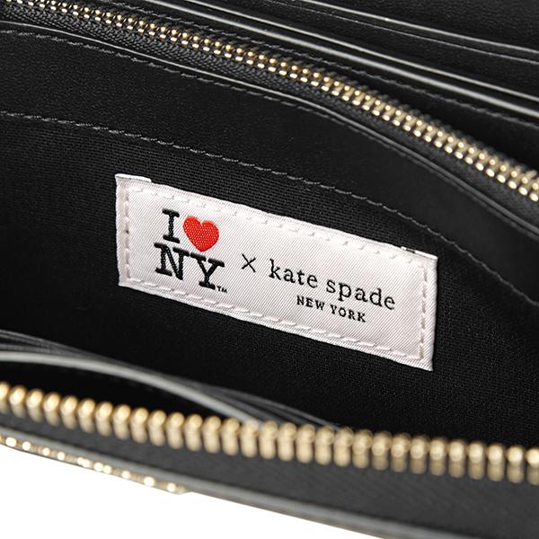 【最大5000円OFFクーポン】ケイトスペード 長財布(ラウンドファスナー) kate spade アイ ラブ ニューヨーク X  ケイトスペードニューヨーク K5300 001