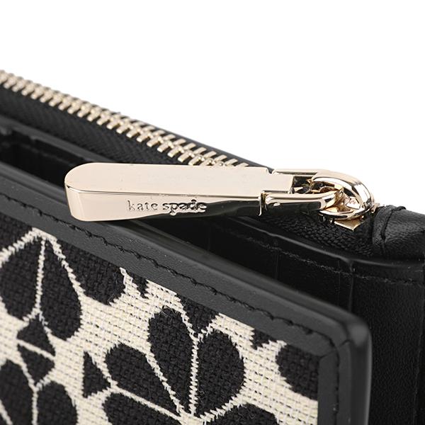並行輸入 ケイトスペード 長財布 kate spade スペードフラワー ジャガード K5676 250レディース クリーム ブラック | kate spade NEW YORK | 08