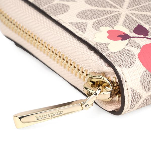 並行輸入 ケイトスペード 長財布(ラウンドファスナー) kate spade スペード フラワー チェリー ブロッサム コーテッド キャンバス K6718 960 爆買 | kate spade NEW YORK | 08