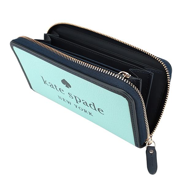 国内即送kate spade K7179 960カラーブロックレザー ロゴ 長財布 kate spade NEW YORK ケイトスペード 長財布(ラウンドファスナー