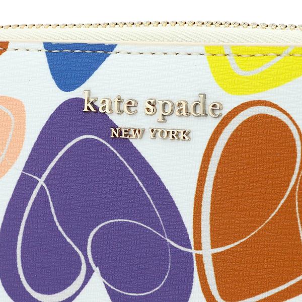 並行輸入 ケイトスペード カードケース kate spade ハートプリント K7836 960レディース ホワイト 白 マルチ | kate spade NEW YORK | 06