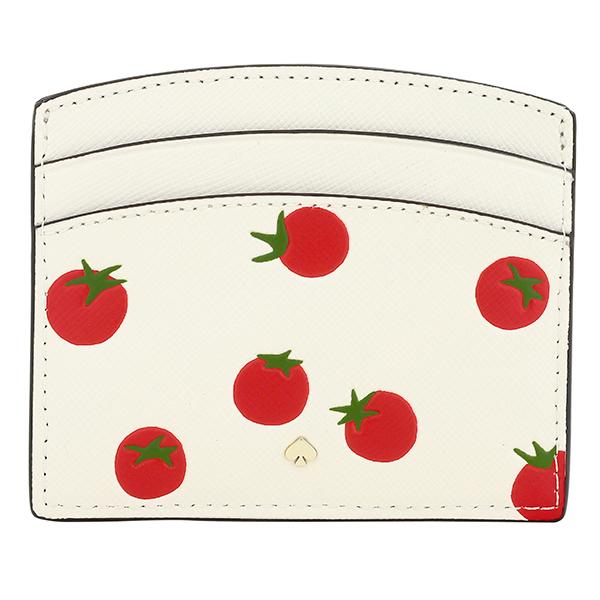 並行輸入 ケイトスペード カードケース kate spade スペンサー K7898 960レディース ホワイト 白 レッド 赤 | kate spade NEW YORK | 01