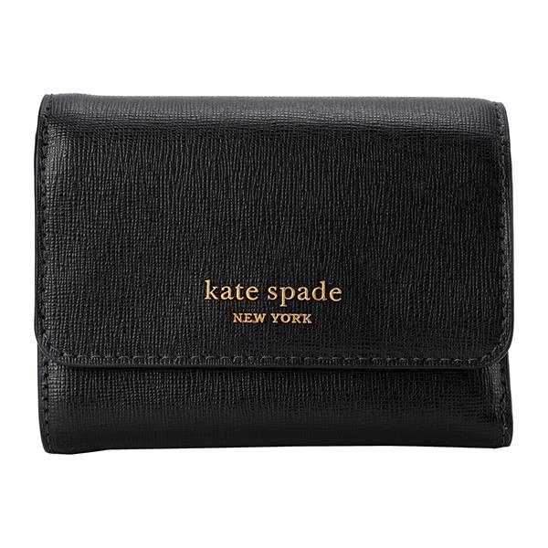 並行輸入 ケイトスペード 3つ折り財布 kate spade モーガン K8930 001レディース ブラック 黒 | kate spade NEW YORK