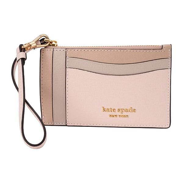並行輸入 ケイトスペード カードケース kate spade モーガン K8966 650レディース ピンクベージュ | kate spade NEW YORK