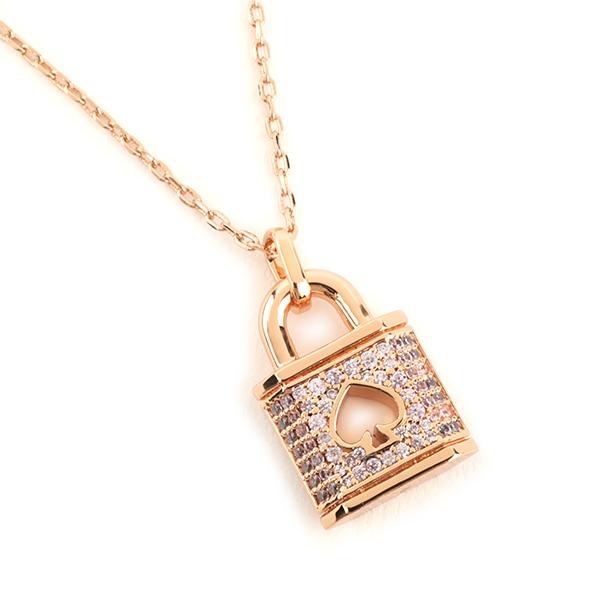 並行輸入 ケイトスペード ネックレス kate spade ロック アンド スペード K9467 960レディース ピンクゴールド | kate spade NEW YORK | 01