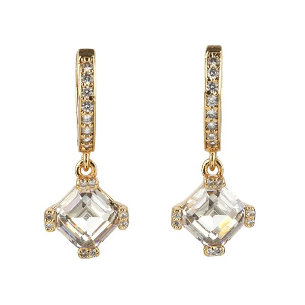 並行輸入 ケイトスペード ピアス kate spade ダズル K9609 250レディース クリア ゴールド | kate spade NEW YORK