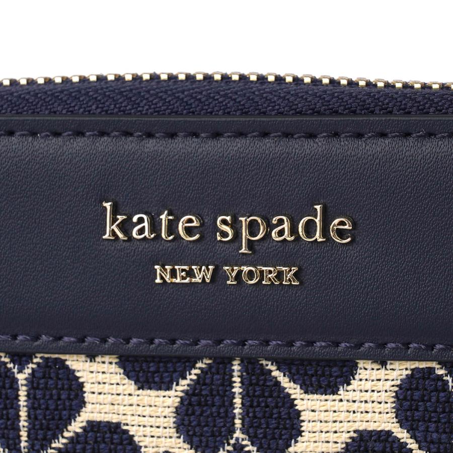 『最大5000円OFFクーポン』ケイトスペード 長財布(ラウンドファスナー) kate spade スペードフラワー ジャガード KB202 403