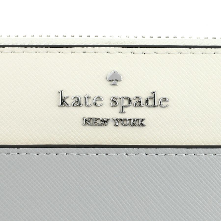 並行輸入 ケイトスペード 長財布(ラウンドファスナー) kate spade マディソン KC509 020レディース グレー オフホワイト 白 | kate spade NEW YORK | 08