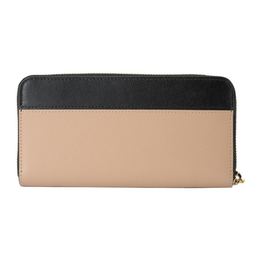 並行輸入 ケイトスペード 長財布(ラウンドファスナー) kate spade マディソン KC509 200レディース ベージュ ブラック 黒 | kate spade NEW YORK | 01