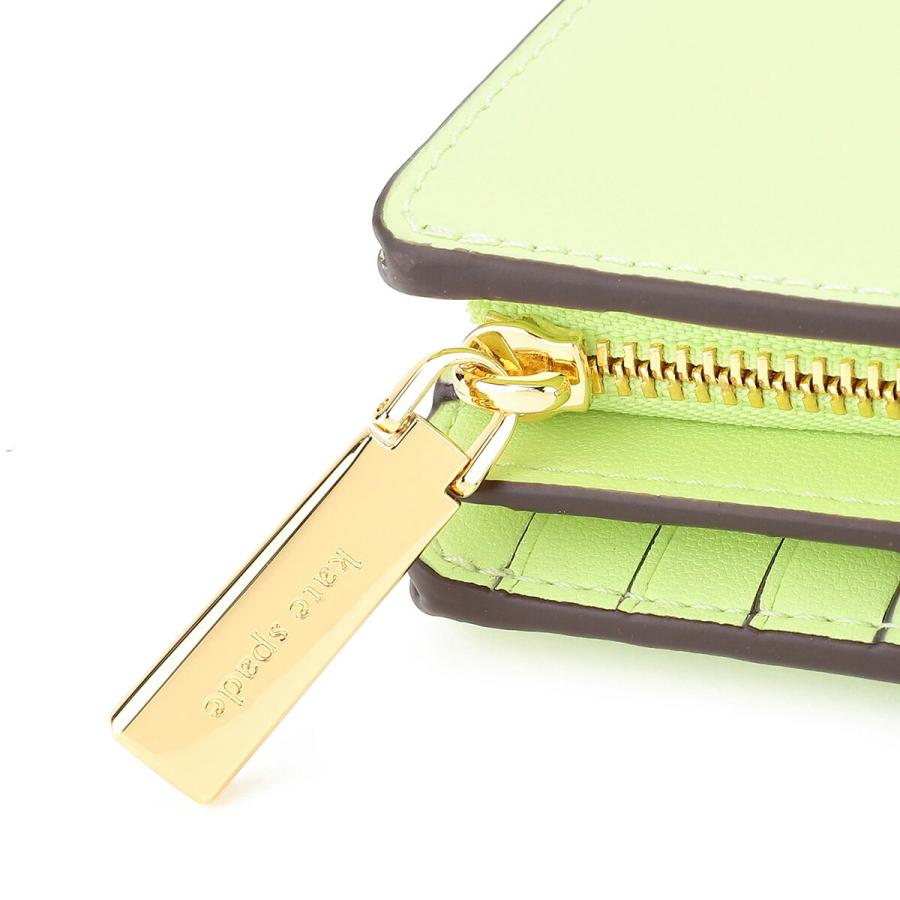 ✨先着1点限り✨kate spade 長財布 ニコラツイスト グリーン 二コラ ツイストロック フラップ コンチネンタル ウォレット | ケイト