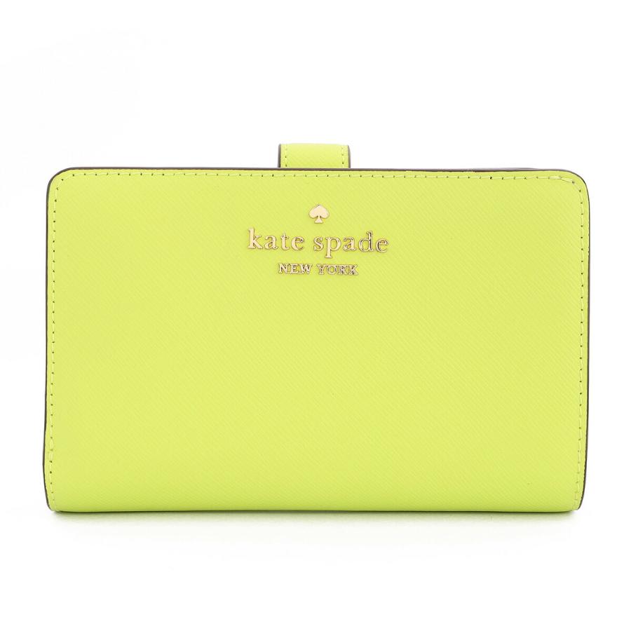 並行輸入 ケイトスペード 2つ折り財布 kate spade マディソン KC580 306レディース 蛍光グリーン 黄緑 | kate spade NEW YORK