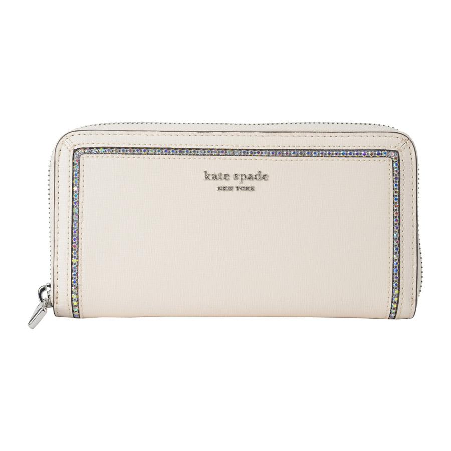 並行輸入 ケイトスペード 長財布(ラウンドファスナー) kate spade モーガン KD191 100レディース ホワイト 白 | kate spade NEW YORK