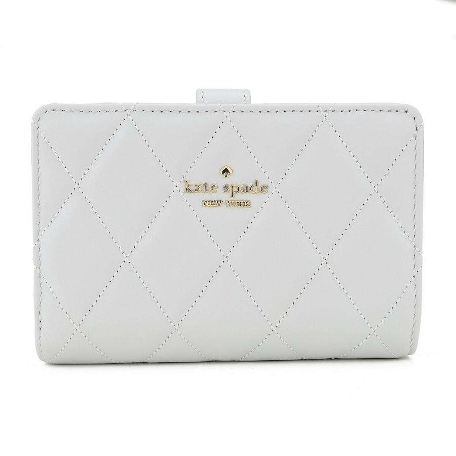 並行輸入 ケイトスペード 2つ折り財布 kate spade キャリー KG424 020レディース グレー | kate spade NEW YORK