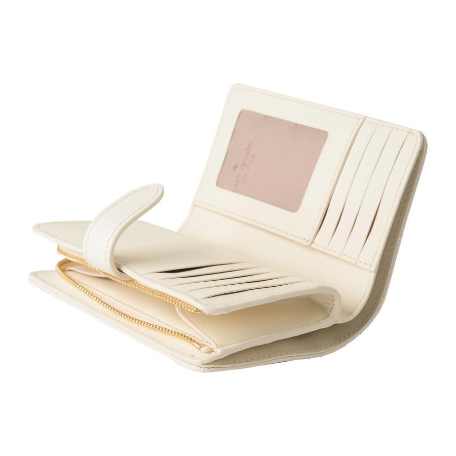 並行輸入 ケイトスペード 2つ折り財布 kate spade キャリー KG424 100レディース ホワイト系 白 | kate spade NEW YORK | 04