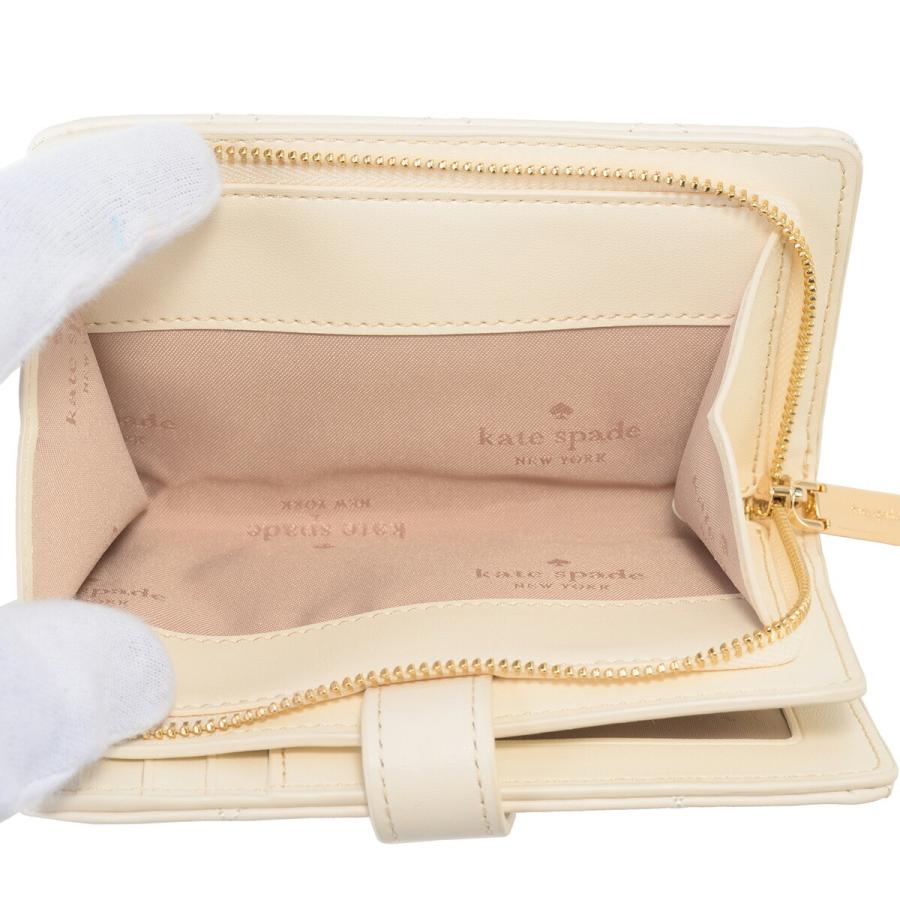 並行輸入 ケイトスペード 2つ折り財布 kate spade キャリー KG424 100レディース ホワイト系 白 | kate spade NEW YORK | 06