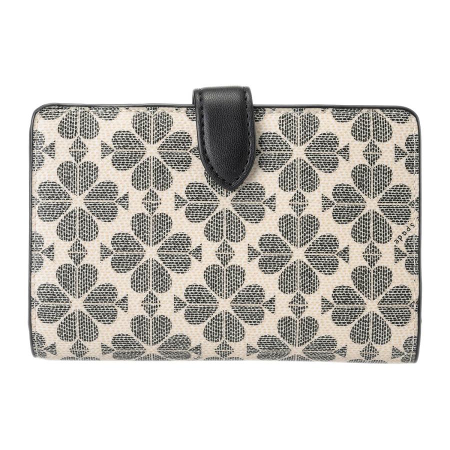 美品　ケイトスペードニューヨーク　二つ折り財布　ジャガード　花柄　グレー kate spade NEW YORK（ケイト・スペード ニューヨーク） 並行輸入