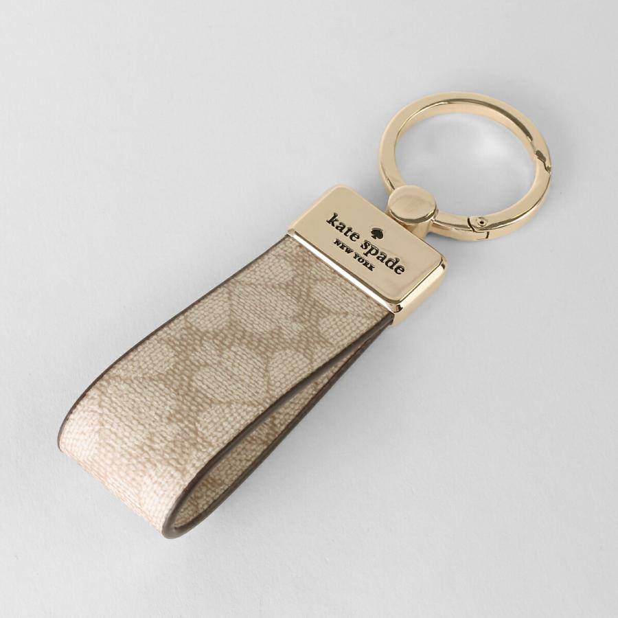 並行輸入 ケイトスペード キーホルダー kate spade スペード フラワー KH627 250レディース ベージュ ゴールド 金 | kate spade NEW YORK