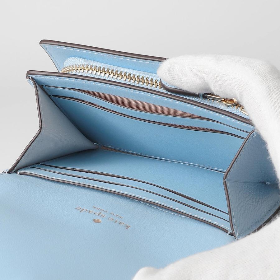 並行輸入 ケイトスペード 2つ折り財布 kate spade ケイラ KK056 404レディース ライトブルー 水色 | kate spade NEW YORK | 05