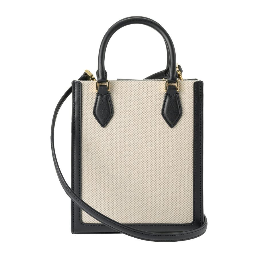 ケイトスペード ニューヨーク バッグ ショルダーバッグ kate spade NEW YORK キャンバス エリー ミニ トート ミニショルダー 斜め掛け 2WAY KK235 001（ブラック×ナチュラル系) アウトレット レディース kate spade NEW YORK（ケイト・スペード ニューヨーク） 並行輸入