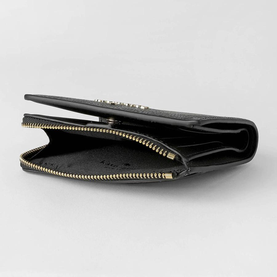 並行輸入 ケイトスペード 2つ折り財布 kate spade スペード フラワー KK894 002レディース ブラック 黒 | kate spade NEW YORK | 06