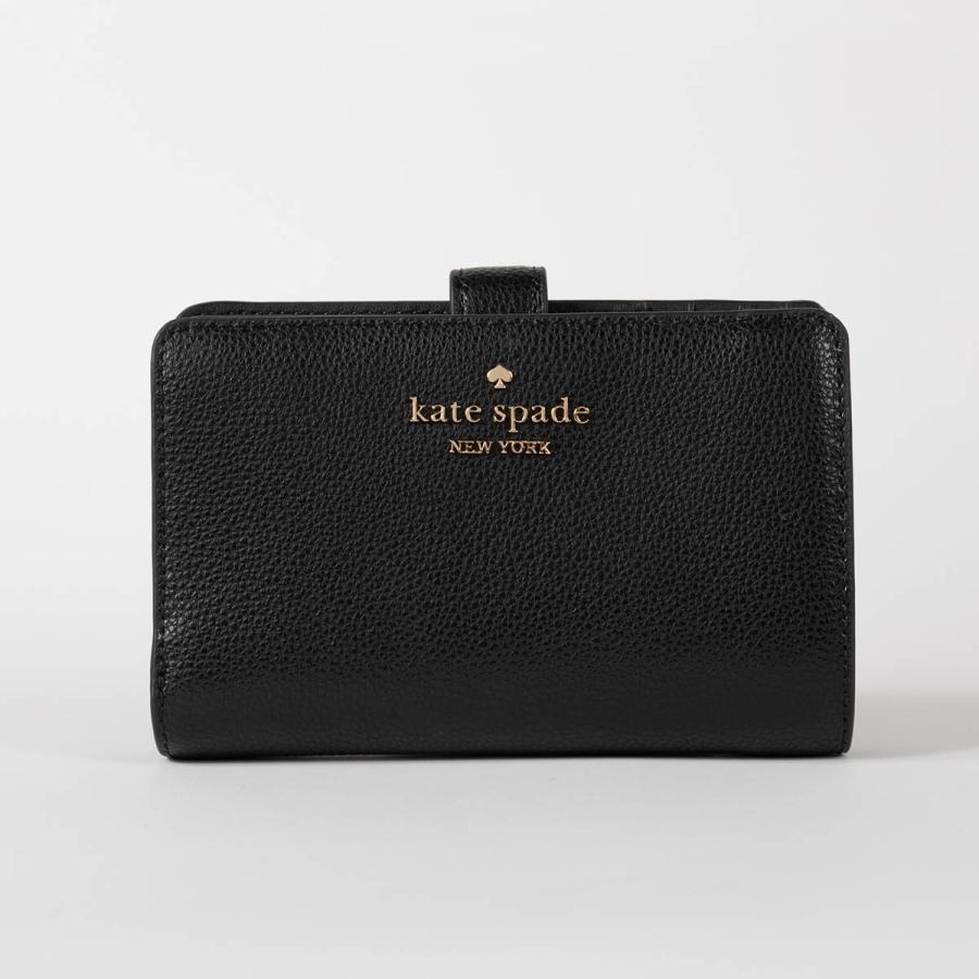 並行輸入 ケイトスペード 2つ折り財布 kate spade ペブルレザー KN751 001 レディース ブラック | kate spade NEW YORK