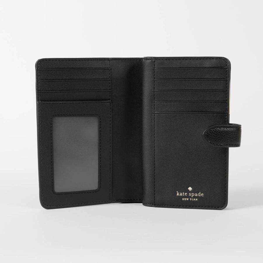並行輸入 ケイトスペード 2つ折り財布 kate spade ペブルレザー KN751 001 レディース ブラック | kate spade NEW YORK | 03