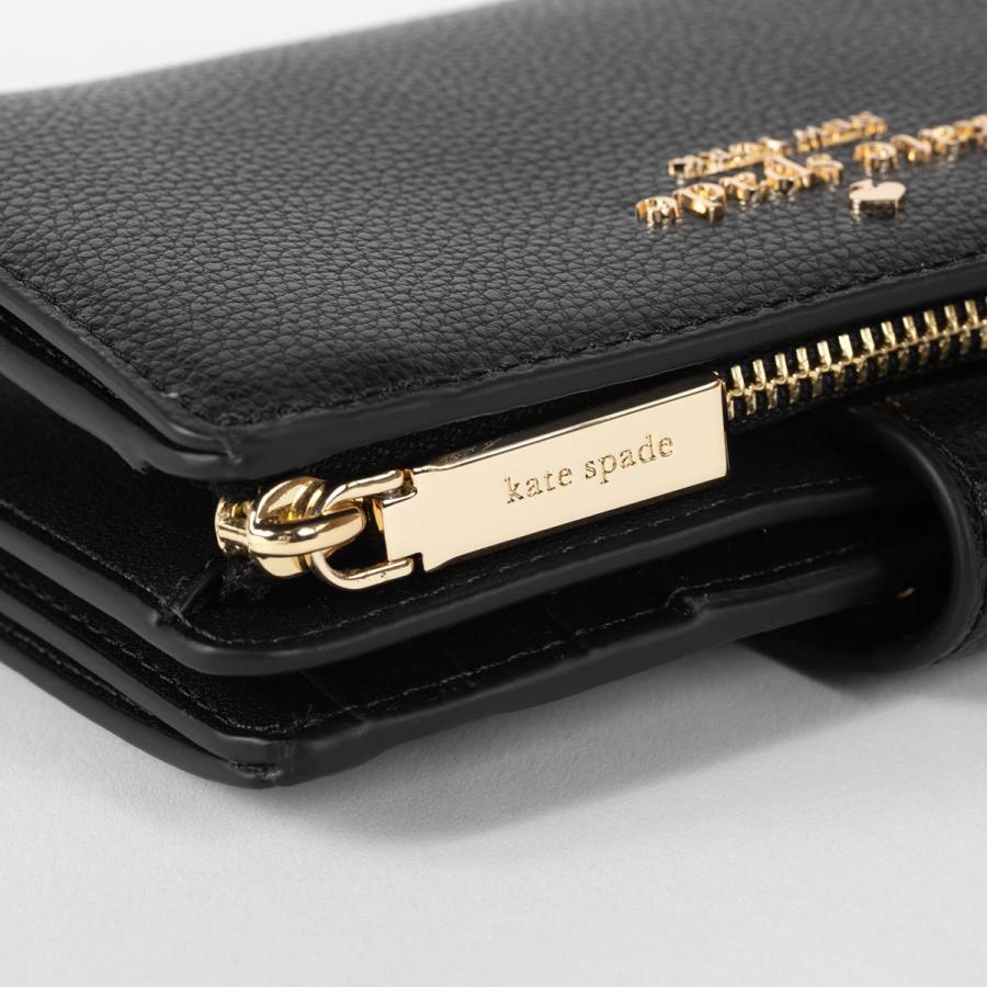 並行輸入 ケイトスペード 2つ折り財布 kate spade ペブルレザー KN751 001 レディース ブラック | kate spade NEW YORK | 07