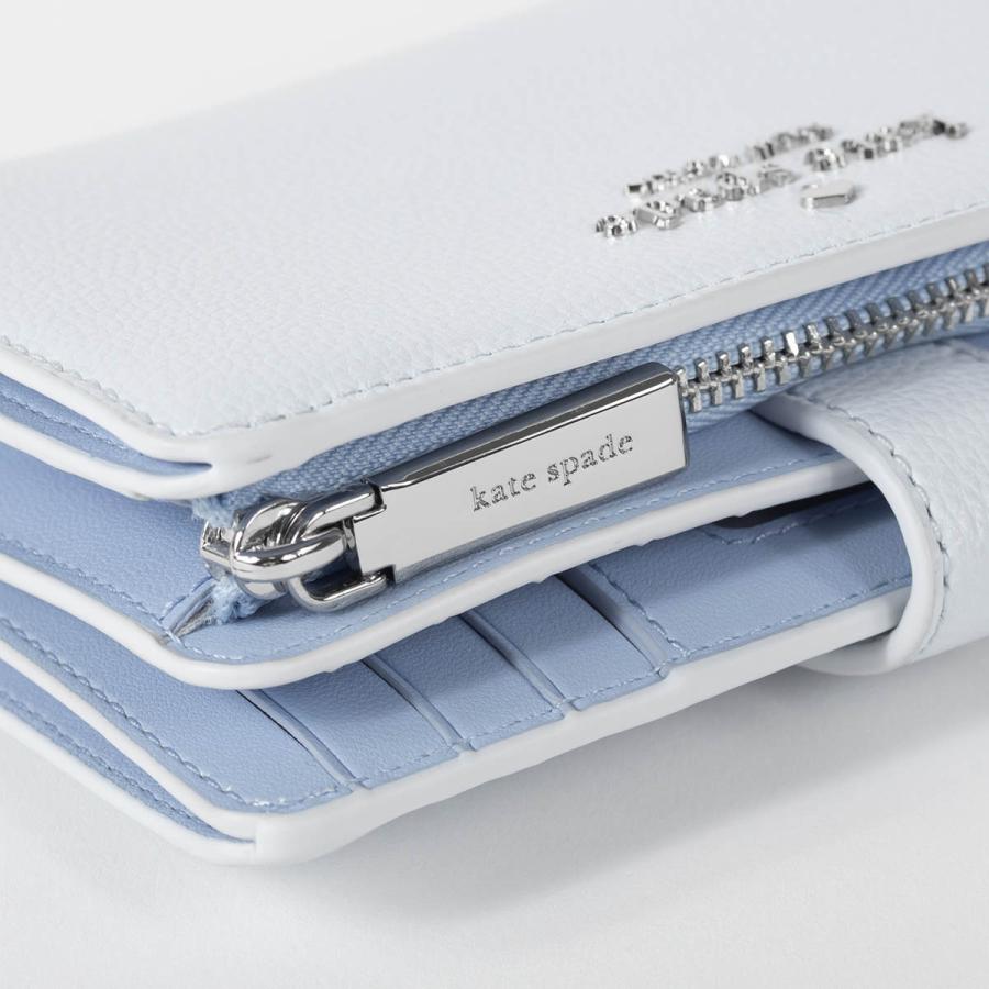 並行輸入 ケイトスペード 2つ折り財布 kate spade ペブルレザー KN751 403 レディース ブルー | kate spade NEW YORK | 07