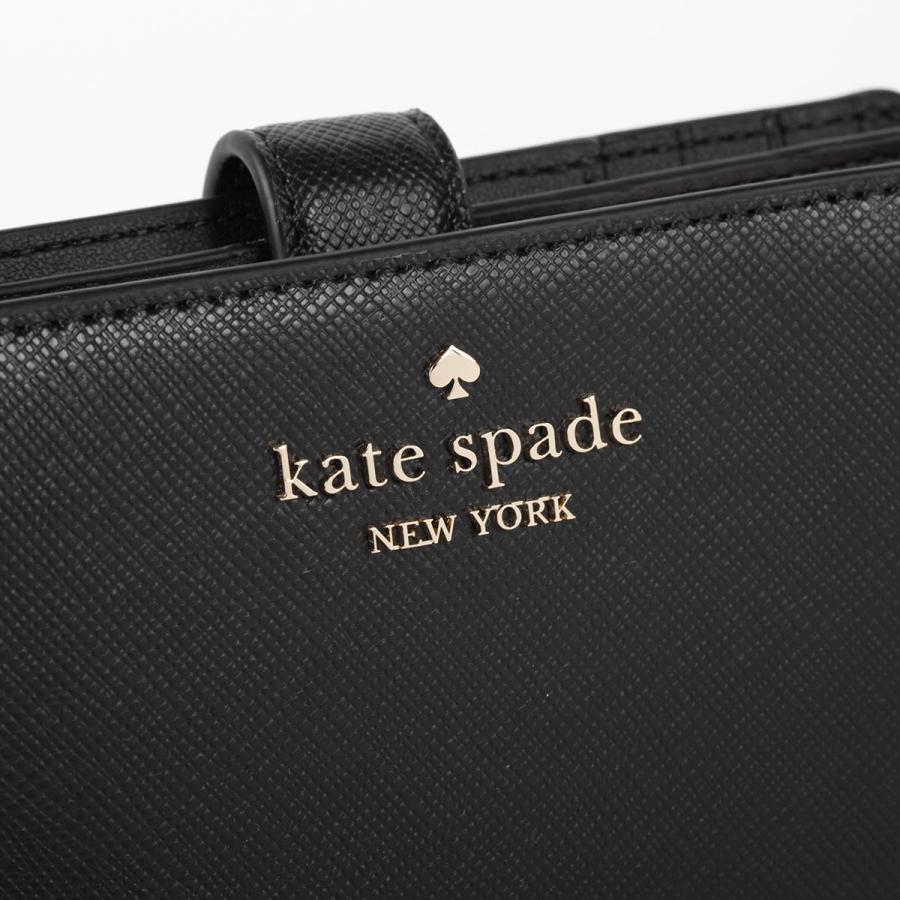 並行輸入 ケイトスペード 2つ折り財布 kate spade サフィアノレザー KN752 001 レディース ブラック | kate spade NEW YORK | 06