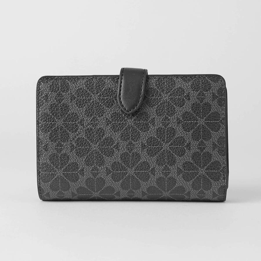 並行輸入 ケイトスペード 2つ折り財布 kate spade スペード フラワー KN756 001レディース ブラック 黒 | kate spade NEW YORK | 01