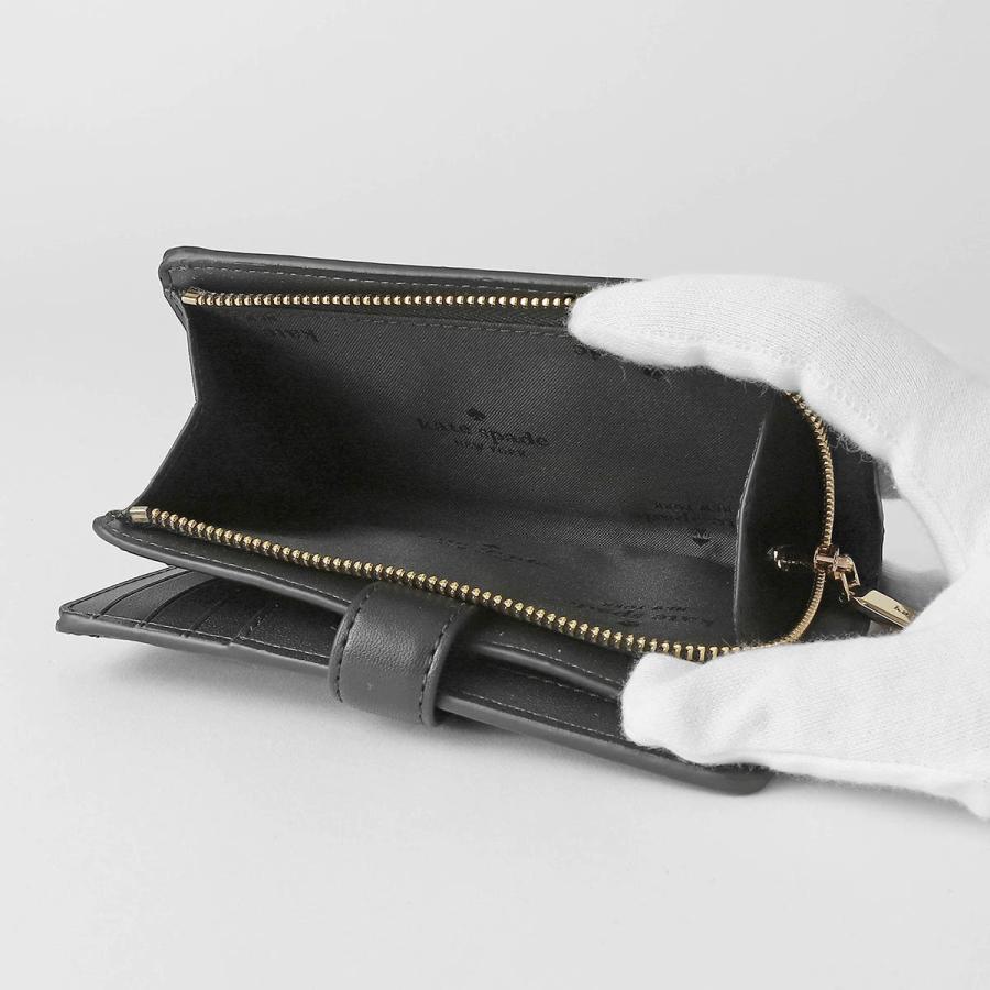 並行輸入 ケイトスペード 2つ折り財布 kate spade スペード フラワー KN756 001レディース ブラック 黒 | kate spade NEW YORK | 06