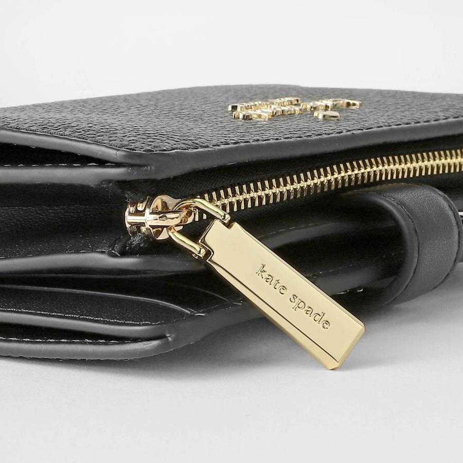 並行輸入 ケイトスペード 2つ折り財布 kate spade スペード フラワー KN756 001レディース ブラック 黒 | kate spade NEW YORK | 07