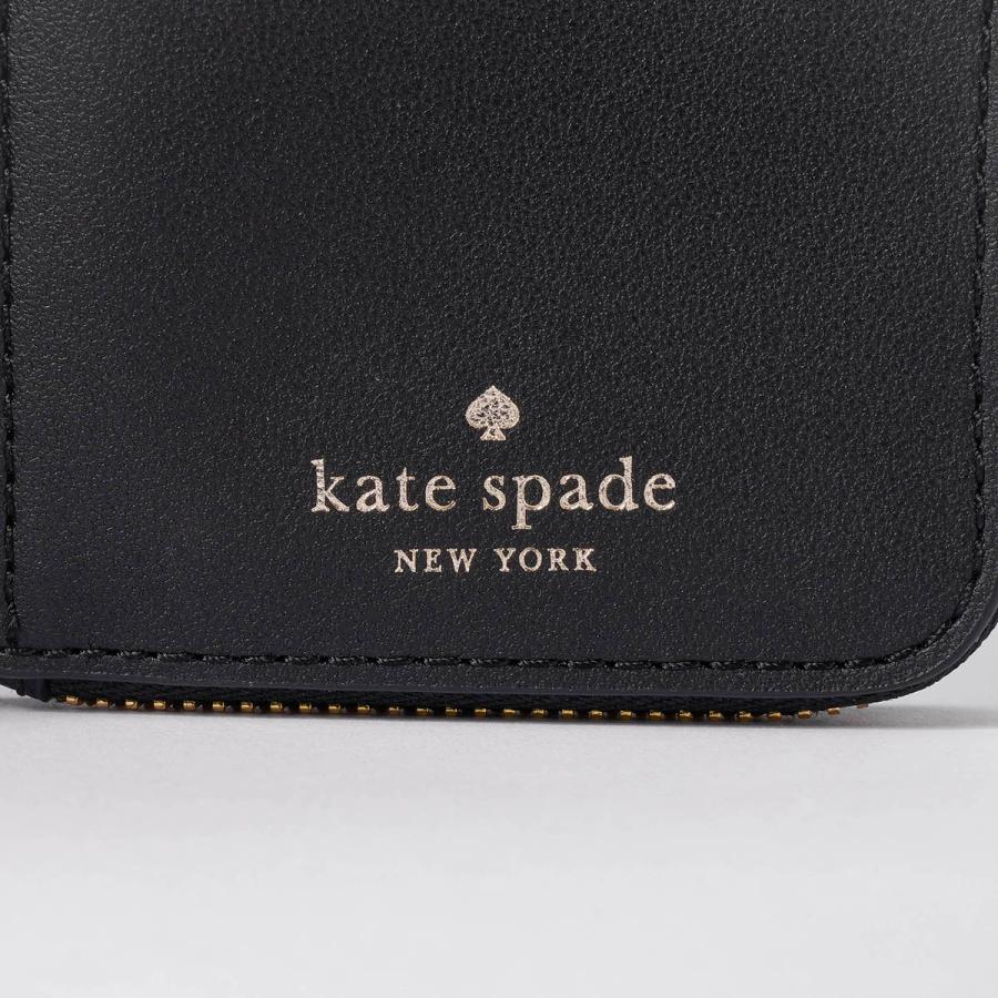 並行輸入 ケイトスペード 2つ折り財布 kate spade ぺブルレザー KN764 001 レディース ブラック 黒 | kate spade NEW YORK | 08