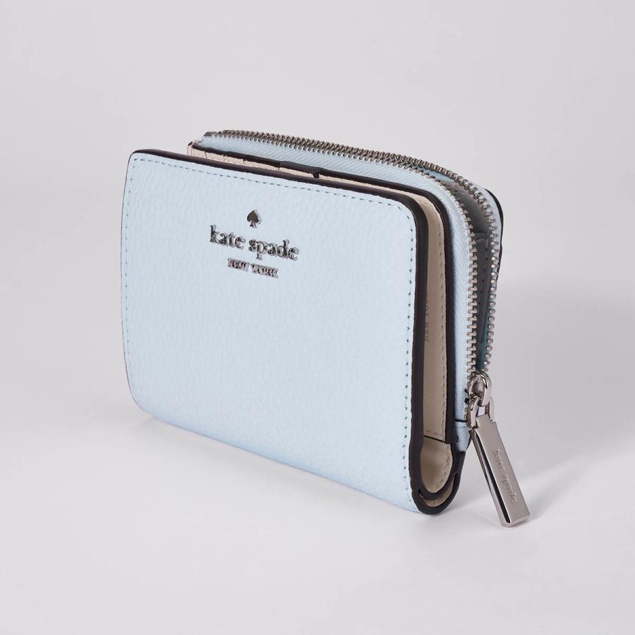 並行輸入 ケイトスペード 2つ折り財布 kate spade ぺブルレザー KN766 403 レディース ペールブルー 水色 | kate spade NEW YORK | 03