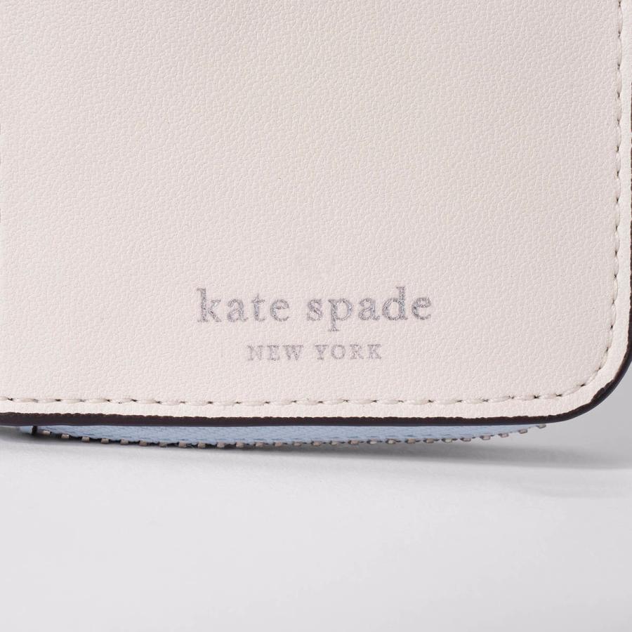 並行輸入 ケイトスペード 2つ折り財布 kate spade ぺブルレザー KN766 403 レディース ペールブルー 水色 | kate spade NEW YORK | 08