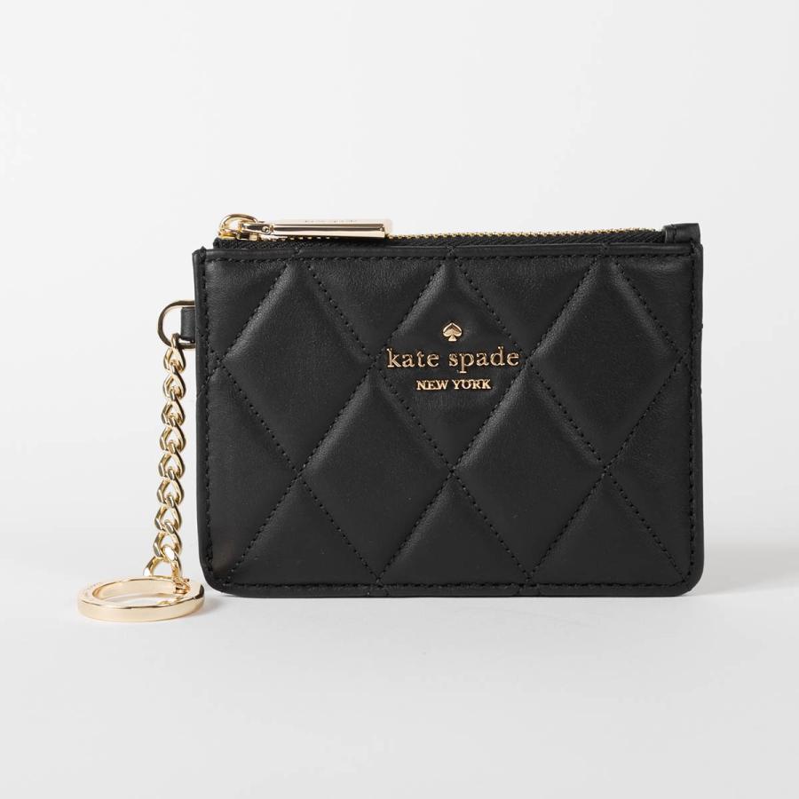 並行輸入 ケイトスペード カードケース kate spade キルテッド KN772 001 レディース ブラック | kate spade NEW YORK