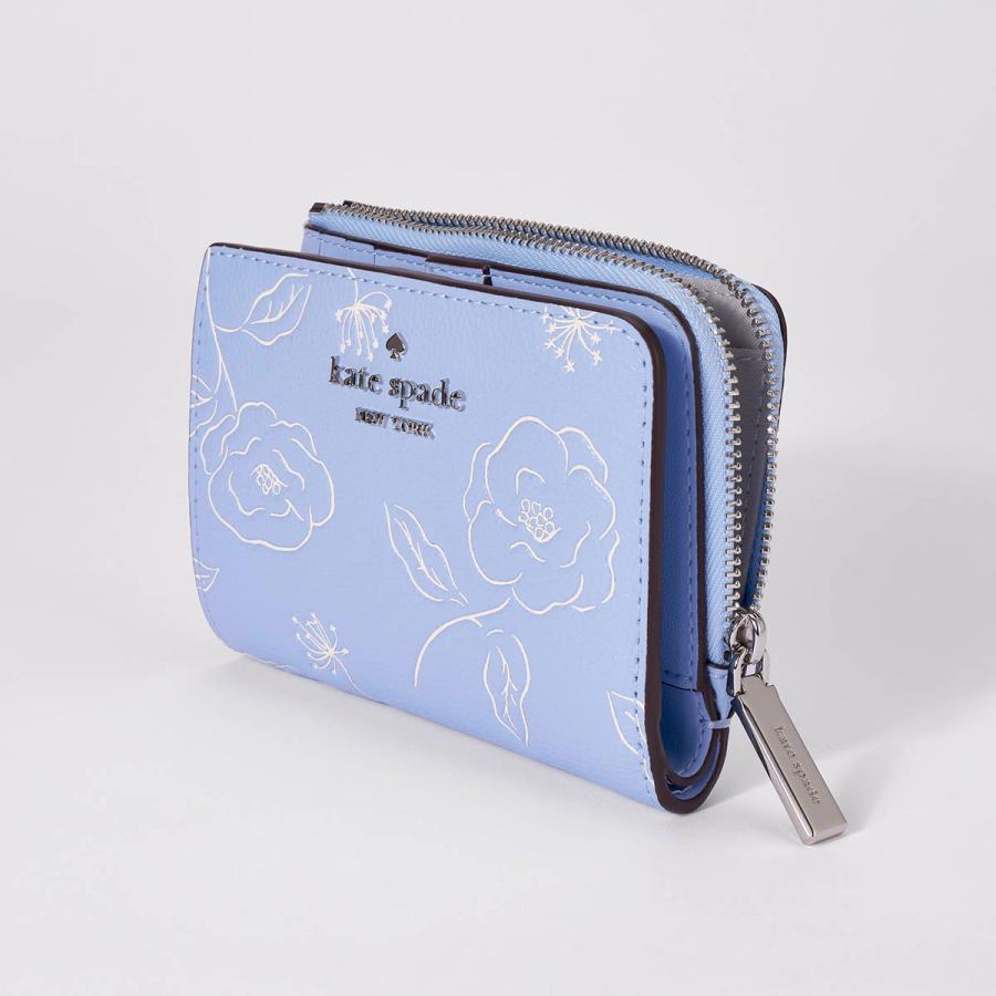 並行輸入 ケイトスペード 2つ折り財布 kate spade フローラル KO553 403 レディース ペールブルー 水色 | kate spade NEW YORK | 03