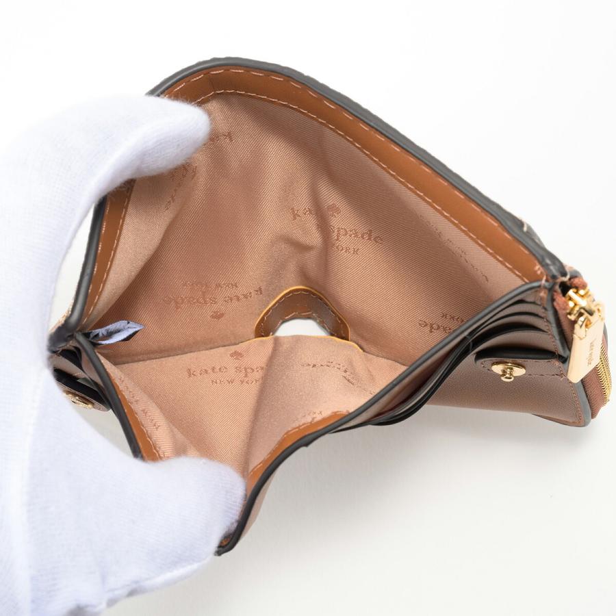 並行輸入 ケイトスペード 2つ折り財布 kate spade ぺブルドレザー KP054 200 レディース ブラウン 茶 | kate spade NEW YORK | 05