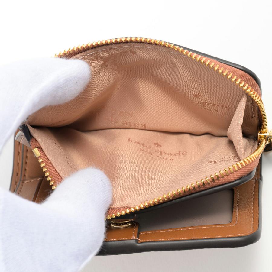 並行輸入 ケイトスペード 2つ折り財布 kate spade ぺブルドレザー KP054 200 レディース ブラウン 茶 | kate spade NEW YORK | 06