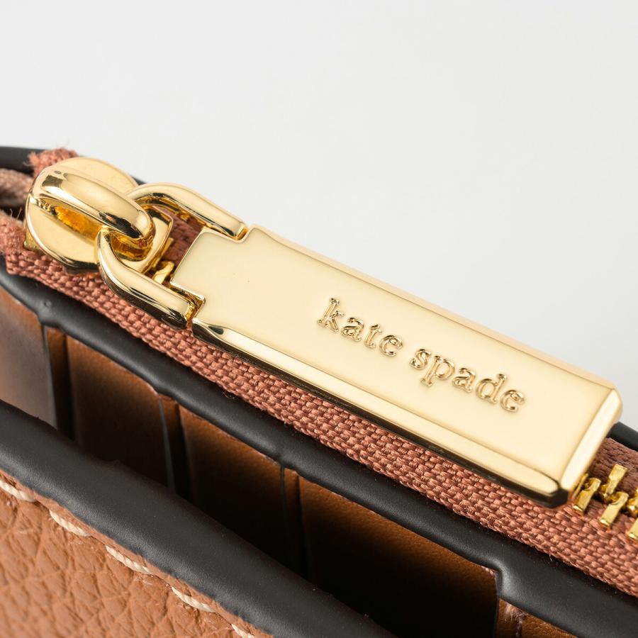 並行輸入 ケイトスペード 2つ折り財布 kate spade ぺブルドレザー KP054 200 レディース ブラウン 茶 | kate spade NEW YORK | 08