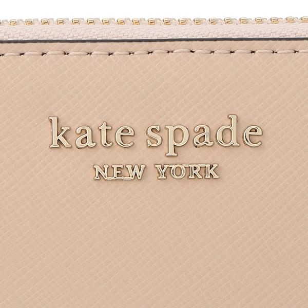 【未使用】kate spade チェック柄 長財布 ブルー ラウンドファスナー 未使用】kate spade チェック柄 長財布 ブルー ラウンド