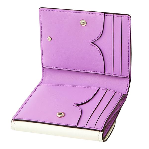 ケイトスペード 2つ折り財布 バイフォールド フラップ ウォレット Pwru78 104 ホワイト 白 パープル Gktpwru ブランドストリートリング 通販 Yahoo ショッピング