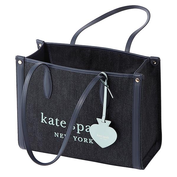 Kate Spade ブラック ビジネスバッグ トートバッグ ケイトスペード/ビジネスバッグ/黒/ナイロン×レザー/型番